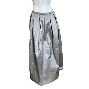 Valerie Stevens Silk Maxi Skirt Sz M A-line Mesh Underskirt Formal Evening Wear
